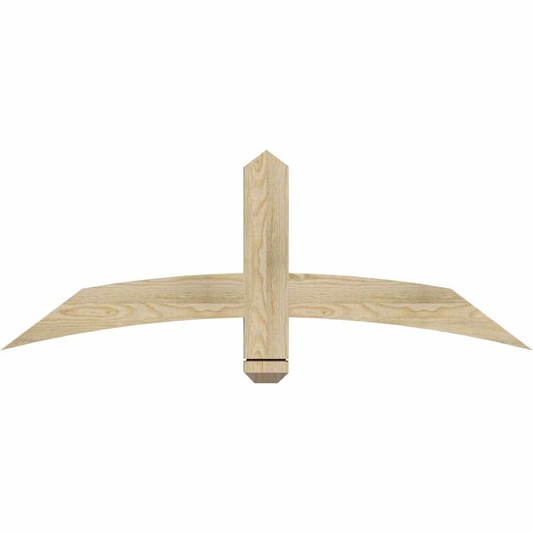 Ekena Millwork Bellingham Rough Sawn Timber Gable Bracket, Douglas Fir, 48"W x 18"H x 2"D x 4"F, 9/12 Pitch GBW048X18X0204BEL00RDF - main